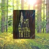 I Am Most Alive Among The Tall Trees Metal Sign, Camping Cabin Welded Decoration For Dad