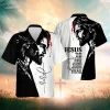 Jesus Christ Hawaiian Shirts For Men Women, Christian Jesus Button Down Short Sleeve Hawaiian Shirt, Jesus Is King White And Black Aloha Beach Shirts