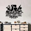 Baking Lovers Personalized Metal Wall Art Cut Metal Sign