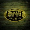 Custom Cincinati City Skyline Football Team Metal Sign With Led Lights, Personalized Name Football Player Metal Sign