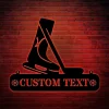 Customized Hockey Metal Wall Art Led Lights, Custom Hockey Player Metal Art, Hockey Extra Large Wall Decor, Gift For Dad