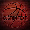 Custom Basketball Metal Wall Art Led Lights, Personalized Basketball Player Metal Art, Basketball Decorative Artwork, Gift For Him