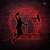 Customized Basketball Metal Wall Art Led Lights, Custom Basketball Metal Art, Basketball Oversized Wall Decor, Gift For Boyfriend