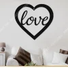 Love Heart Valentines Metal Sign, Decor Gift For Him, Her, Husband, Wife, Couple, Wedding, Anniversary Wall Art