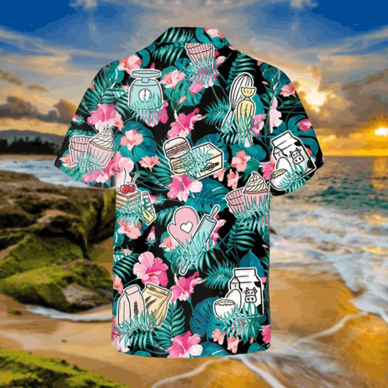 Baker Hibicus Hawaiian Shirt, Father's Day Gift, Aloha Shirt For Mens, Womens