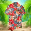 Barber Red Hawaiian Shirt, Tropical Shirt, Gift For Him, Aloha Shirt For Mens, Womens