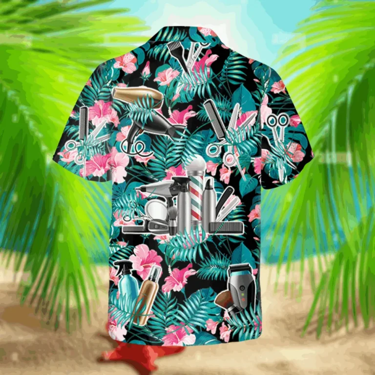 Tropical Barber Hawaii Shirt, Hair Spray Outdoor Clothing, Aloha Shirt For Mens, Womens