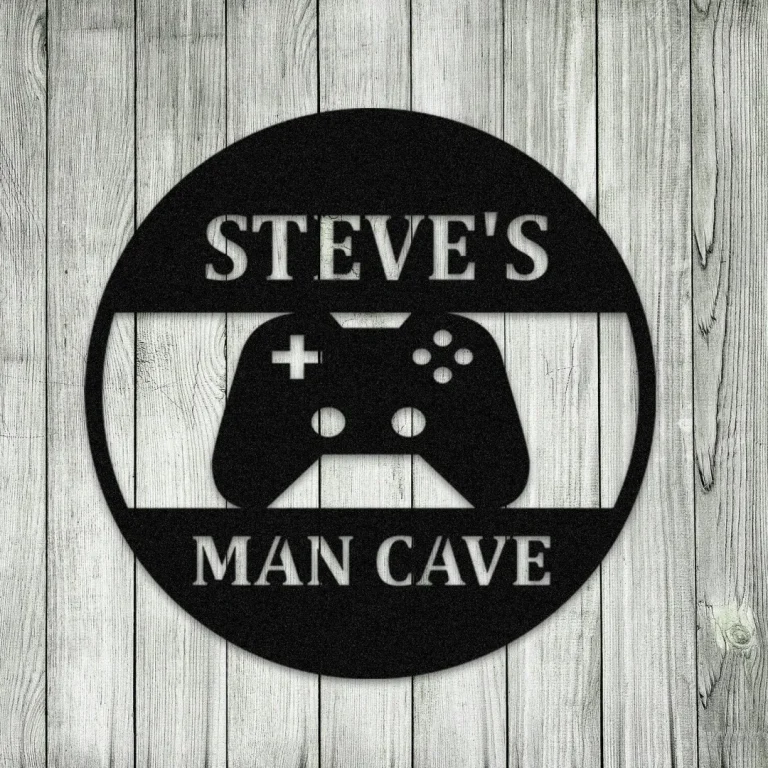 Personalized Gamer Man Cave, Home Decor, Gift For Playing Games Lovers