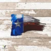 Tattered Texas Flag Metal Art, Western Housewarming Gift