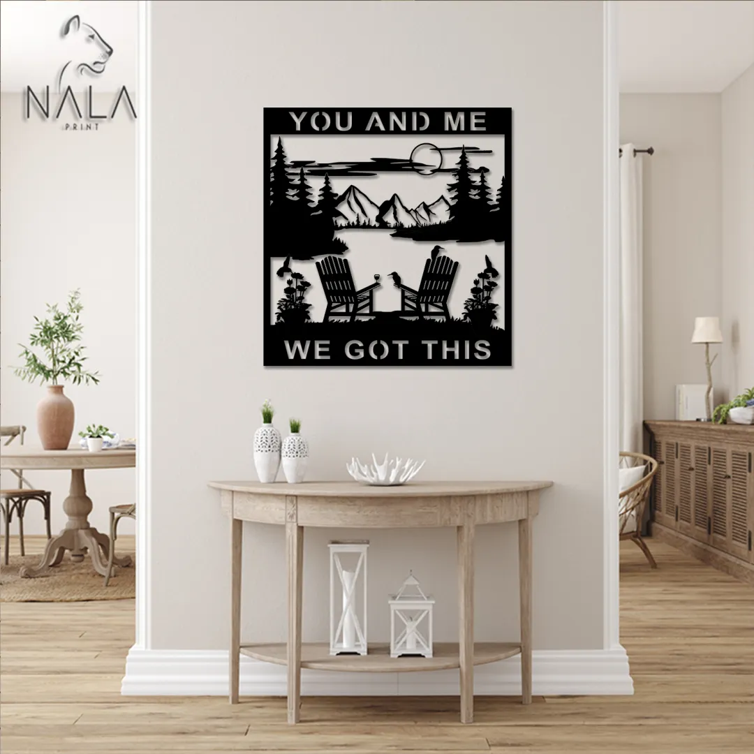 metall2.2.webp You And I We Got This Camping Site Metal Artwork, Camping Metal Wall Decor, Front Porch Wall Hanging Art