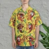 Funny Chilli Peper Hawaiian Shirts, Mexico Tropical Summer Beach Shirts, Cinco De Mayo Aloha Shirts, Mexican Culture Button Down Short Sleeve Shirts