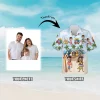 Custom Face Hawaiian Shirts For Men Women, Personalized Family Tropical Summer Beach Shirts, Funny Aloha Shirts, Custom Button Down Shirt Short Sleeve