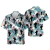 Sasquatch Hawaiian Shirts, Funny Patriotic Bigfoot Tropical Forest Summer Beach Shirts, 4th Of July Aloha Shirts, Mens Button Down Short Sleeve Shirt