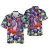 Colorful Dices Dragon Hawaiian Shirt For Men Women, Dragons Dice Summer Shirt, Mens Casual Printed Button Down Short Sleeve, Aloha Summer Beach Shirts