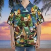 Chocolate Night Hawaiian Shirt, Mens Button Down Shirt, Cruise Shirt, Casual Printed Beach Summer Shirt, Dessert Short Sleeve Shirt For Men Women