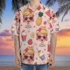 Summer Dessert Hawaiian Shirt, Mens Button Down Shirt, Cruise Shirt, Casual Printed Beach Summer Shirt, Dessert Short Sleeve Shirt For Men Women