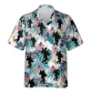 Sasquatch Hawaiian Shirts, Funny Patriotic Bigfoot Tropical Forest Summer Beach Shirts, 4th Of July Aloha Shirts, Mens Button Down Short Sleeve Shirt