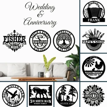 Custom Your Own Metal Sign, Your Logo Metal Sign, Business Logo Sign, Custom Your Anniversary Metal Sign, Custom Wedding Metal Sign