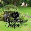 Floral Grandpa's Garden Metal Art Sign, Garden Stake Decor, Garden Sign, Rose Gardener Decor, Gift For Grandpa