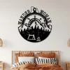 Custom Name Camping Wander Metal Signs Camping Couple Metal Art Hiking Wander Home Decor