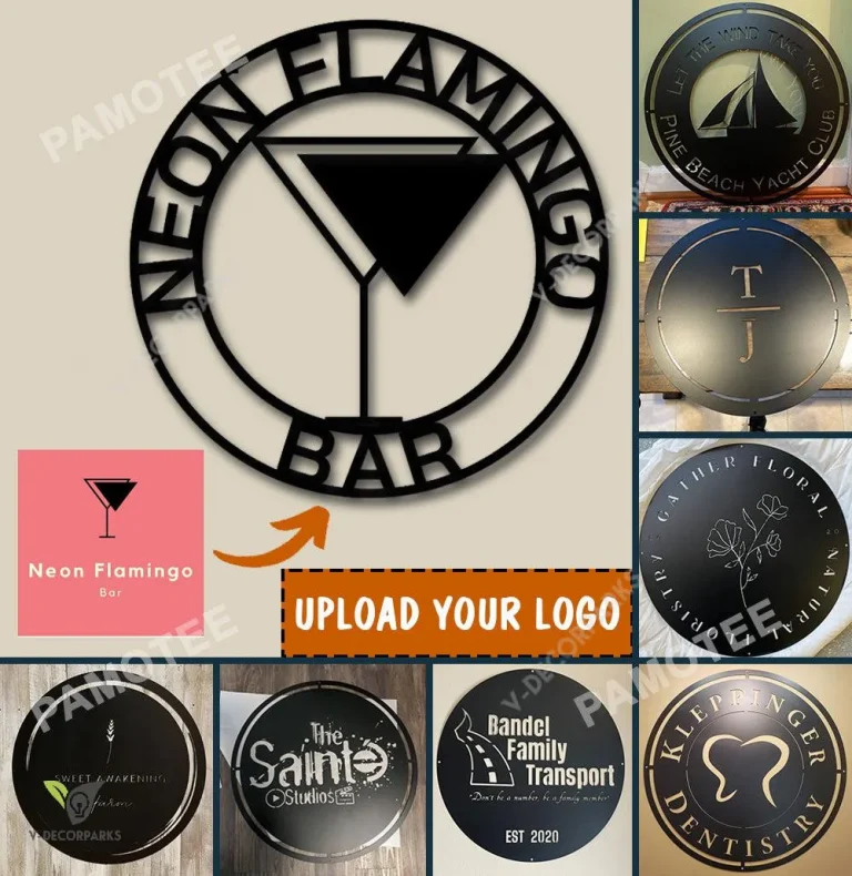 Custom Your Own Metal Sign, Upload And Custom Your Logo Metal Art, Business Sign, Custom Cut Metal Sign, Custom Logo,