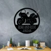 Motorcycle Monogram Customized Metal Signs, Custom Metal Sign, Custom Signs, Metal Sign