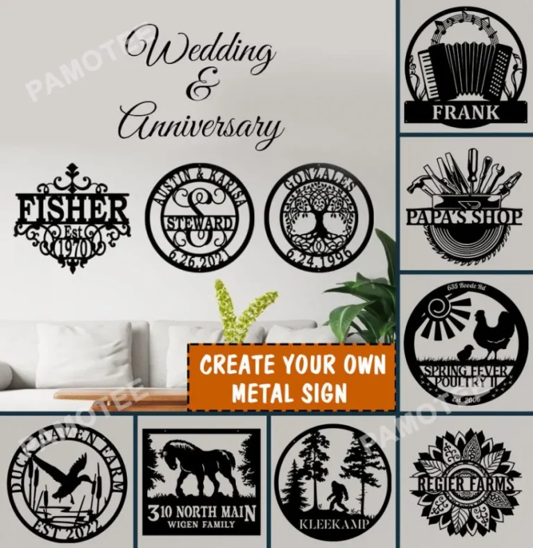 Custom Your Own Metal Sign, Your Logo Metal Sign, Business Logo Sign, Custom Your Anniversary Metal Sign, Custom Wedding Metal Sign