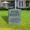 Halloween For Rent Tombstone Funny Metal Garden Sign