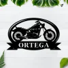 Custom Name Motorcycle Metal Sign, Metal Garage Sign, Personalized Metal Art, Steel Metal Art, Fathers Day Gift, Motor Bike Metal Sig