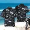 Motorcycle Engine Hawaiian Shirt For Men Womens, Motorbike Summer Beach Shirt, Motorcycle Lover Aloha Shirts, Vehicle Button Down Short Sleeve Shirts