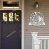 Customized Carp Fish Lakehouse Metal Art, Carp Fisher House Decor