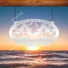 Customized Sunset Sea Metal Art, Beach House Decor