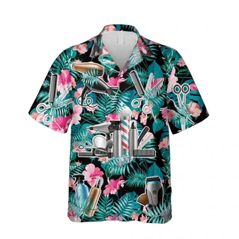 Tropical Barber Hawaii Shirt, Hair Spray Outdoor Clothing, Aloha Shirt For Mens, Womens