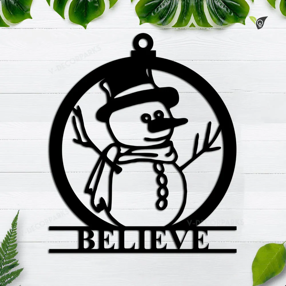 nguoi-tuyet_12in.webp Custom Snowman Metal Sign, Personalized Sign For Christmas, Snowman Wall Art, Christmas Home Decor