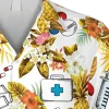 Pineapple Nurse Hawaiian Shirt, Doctor Stethoscope, Pulse Male Clothing, Aloha Shirt For Mens, Womens
