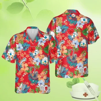 Red Vintage Doctor Hawaii T-shirt, Crna Nurse Shirts, Aloha Shirt For Mens, Womens