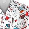 Registered Nurse White Hawaii Shirt, Rn, Doctor Clothing, Aloha Shirt For Mens, Womens
