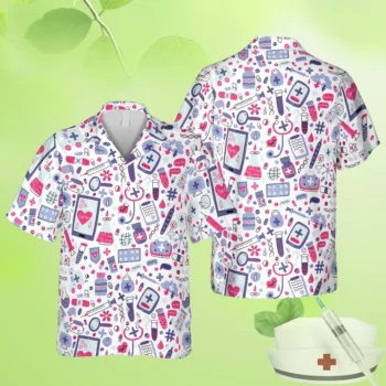 Doctor Clinic Hawaiian T-shirt, Nurse Day Aloha Shirts, Aloha Shirt For Mens, Womens