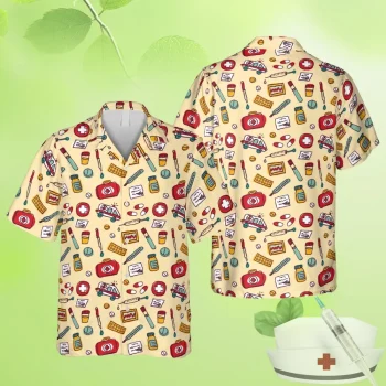 Nurse Practitioner Yellow Hawaiian Shirt, Doctor Cartool Apparel, Aloha Shirt For Mens, Womens