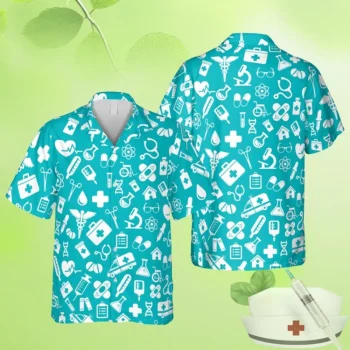 Doctor, Nurse Tools Vectors Hawaii T-shirt, Fnp Beach Men Clothing, Aloha Shirt For Mens, Womens