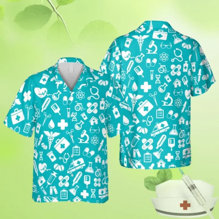 Doctor, Nurse Tools Vectors Hawaii T-shirt, Fnp Beach Men Clothing, Aloha Shirt For Mens, Womens