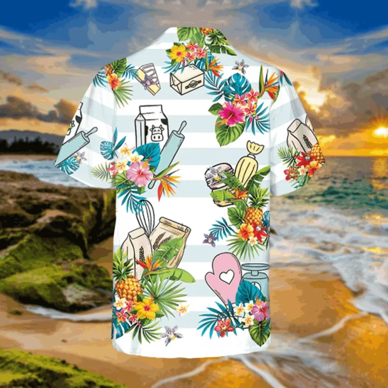 White Bakering Tools Hawaii Shirt, Kahala Shirt, Aloha Shirt For Mens, Womens