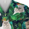 Funny Persian Cats Green Hawaiian Shirt, Kalaha T-shirt, Aloha Shirt For Mens, Womens