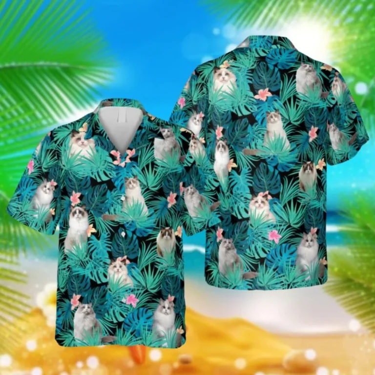 Ragdoll Kitty Hawaii Shirt, Beach Apparel For Wife, Aloha Shirt For Mens, Womens