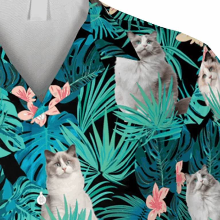 Ragdoll Kitty Hawaii Shirt, Beach Apparel For Wife, Aloha Shirt For Mens, Womens