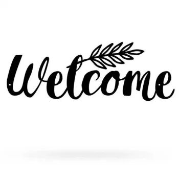 Welcome Sign, Cut Metal Sign, Metal Wall Art, Metal House Sign