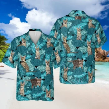 Bengal Kitty Cute Hawaiian T-shirt, Gift For Cat Mom, Aloha Shirt For Mens, Womens