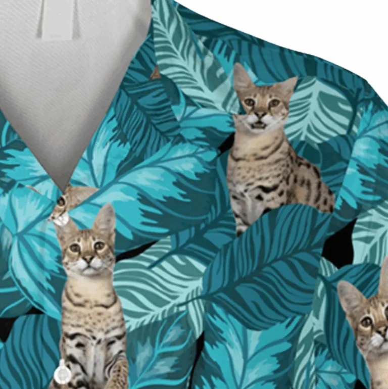 Bengal Kitty Cute Hawaiian T-shirt, Gift For Cat Mom, Aloha Shirt For Mens, Womens