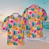 Gray And Tabby Scottish Fold Pink Hawaiian T-shirt, Summer Outfit For Mom, Aloha Shirt For Mens, Womens