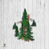 Pine Forrest Metal Art, Pine Metallic Accent